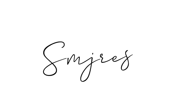 You can use this online signature creator to create a handwritten signature for the name Smjres. This is the best online autograph maker. Smjres signature style 2 images and pictures png