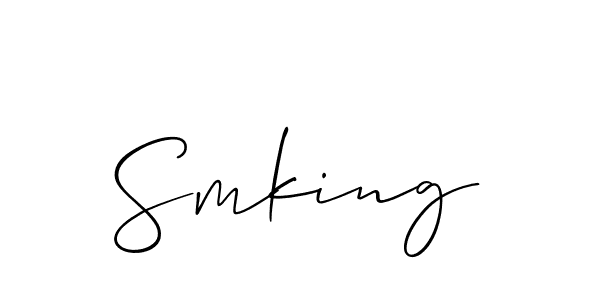 Make a beautiful signature design for name Smking. Use this online signature maker to create a handwritten signature for free. Smking signature style 2 images and pictures png