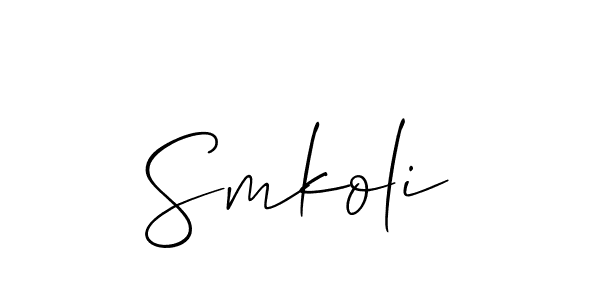 This is the best signature style for the Smkoli name. Also you like these signature font (Allison_Script). Mix name signature. Smkoli signature style 2 images and pictures png