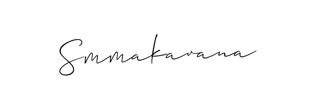 Create a beautiful signature design for name Smmakavana. With this signature (Allison_Script) fonts, you can make a handwritten signature for free. Smmakavana signature style 2 images and pictures png