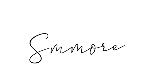Make a beautiful signature design for name Smmore. With this signature (Allison_Script) style, you can create a handwritten signature for free. Smmore signature style 2 images and pictures png