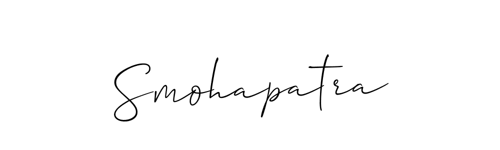 You should practise on your own different ways (Allison_Script) to write your name (Smohapatra) in signature. don't let someone else do it for you. Smohapatra signature style 2 images and pictures png