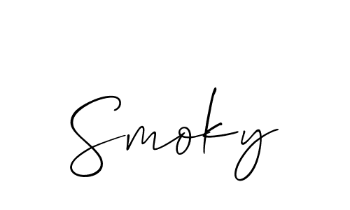 Best and Professional Signature Style for Smoky. Allison_Script Best Signature Style Collection. Smoky signature style 2 images and pictures png