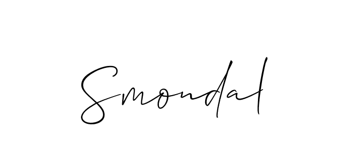 You should practise on your own different ways (Allison_Script) to write your name (Smondal) in signature. don't let someone else do it for you. Smondal signature style 2 images and pictures png