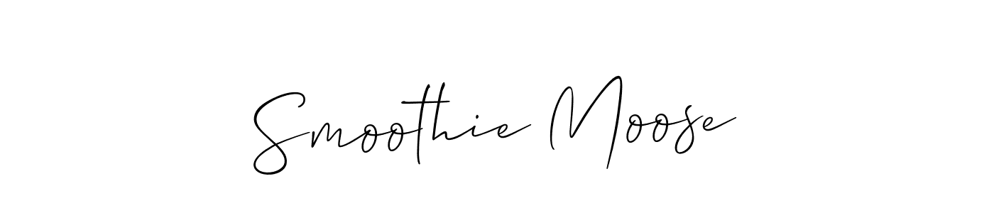 Also You can easily find your signature by using the search form. We will create Smoothie Moose name handwritten signature images for you free of cost using Allison_Script sign style. Smoothie Moose signature style 2 images and pictures png