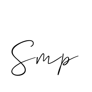 Design your own signature with our free online signature maker. With this signature software, you can create a handwritten (Allison_Script) signature for name Smp. Smp signature style 2 images and pictures png