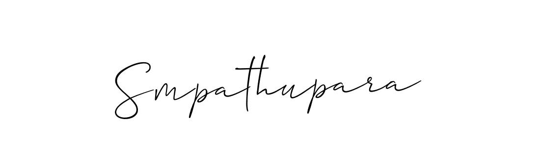 How to Draw Smpathupara signature style? Allison_Script is a latest design signature styles for name Smpathupara. Smpathupara signature style 2 images and pictures png