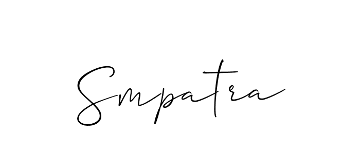 Once you've used our free online signature maker to create your best signature Allison_Script style, it's time to enjoy all of the benefits that Smpatra name signing documents. Smpatra signature style 2 images and pictures png