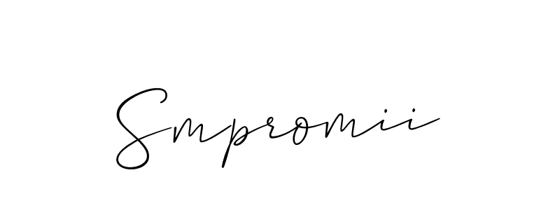 Make a beautiful signature design for name Smpromii. Use this online signature maker to create a handwritten signature for free. Smpromii signature style 2 images and pictures png