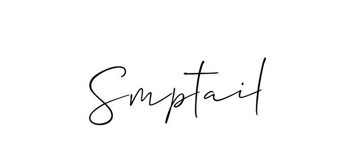 Make a beautiful signature design for name Smptail. With this signature (Allison_Script) style, you can create a handwritten signature for free. Smptail signature style 2 images and pictures png