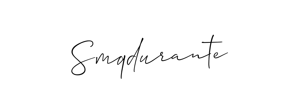 Once you've used our free online signature maker to create your best signature Allison_Script style, it's time to enjoy all of the benefits that Smqdurante name signing documents. Smqdurante signature style 2 images and pictures png