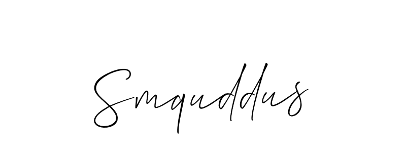 You can use this online signature creator to create a handwritten signature for the name Smquddus. This is the best online autograph maker. Smquddus signature style 2 images and pictures png
