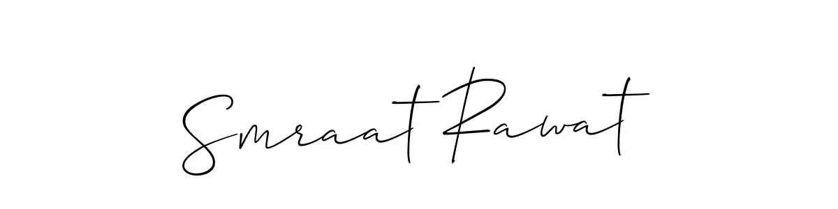 Best and Professional Signature Style for Smraat Rawat. Allison_Script Best Signature Style Collection. Smraat Rawat signature style 2 images and pictures png