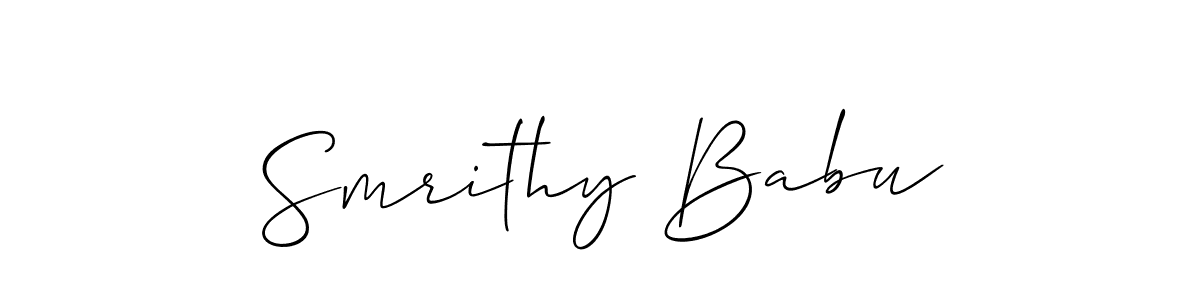 Here are the top 10 professional signature styles for the name Smrithy Babu. These are the best autograph styles you can use for your name. Smrithy Babu signature style 2 images and pictures png
