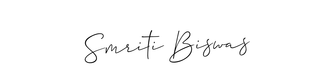 Make a beautiful signature design for name Smriti Biswas. Use this online signature maker to create a handwritten signature for free. Smriti Biswas signature style 2 images and pictures png