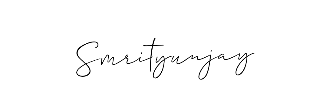 The best way (Allison_Script) to make a short signature is to pick only two or three words in your name. The name Smrityunjay include a total of six letters. For converting this name. Smrityunjay signature style 2 images and pictures png