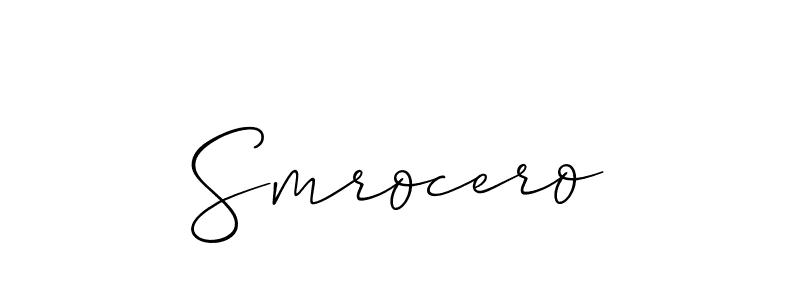 Similarly Allison_Script is the best handwritten signature design. Signature creator online .You can use it as an online autograph creator for name Smrocero. Smrocero signature style 2 images and pictures png