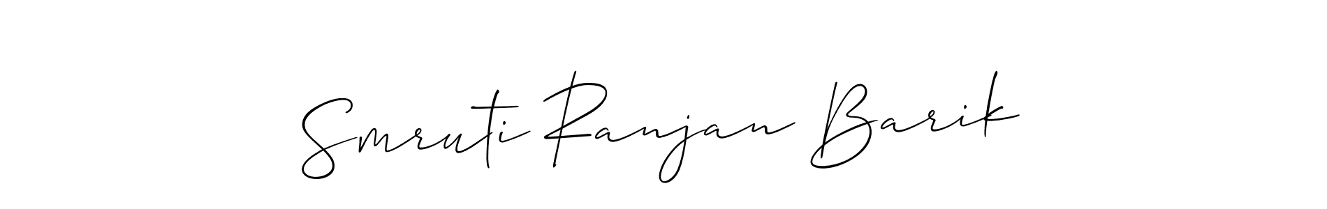 Similarly Allison_Script is the best handwritten signature design. Signature creator online .You can use it as an online autograph creator for name Smruti Ranjan Barik. Smruti Ranjan Barik signature style 2 images and pictures png