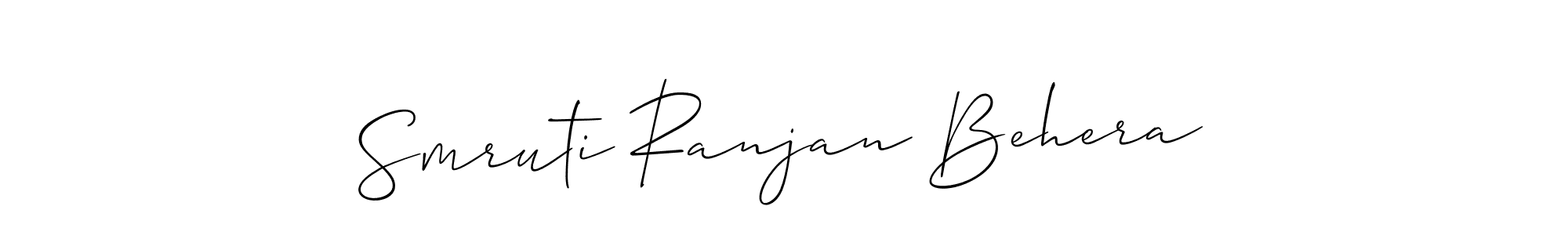 This is the best signature style for the Smruti Ranjan Behera name. Also you like these signature font (Allison_Script). Mix name signature. Smruti Ranjan Behera signature style 2 images and pictures png