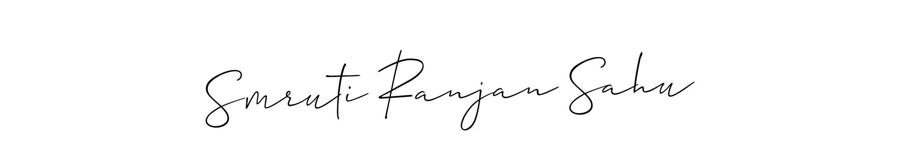 Use a signature maker to create a handwritten signature online. With this signature software, you can design (Allison_Script) your own signature for name Smruti Ranjan Sahu. Smruti Ranjan Sahu signature style 2 images and pictures png