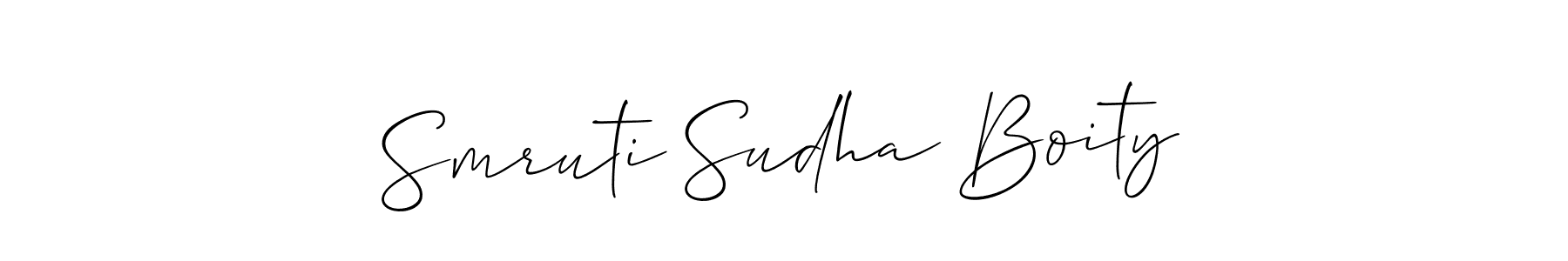 How to make Smruti Sudha Boity signature? Allison_Script is a professional autograph style. Create handwritten signature for Smruti Sudha Boity name. Smruti Sudha Boity signature style 2 images and pictures png