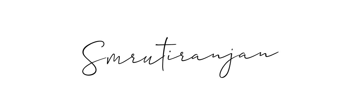 How to make Smrutiranjan signature? Allison_Script is a professional autograph style. Create handwritten signature for Smrutiranjan name. Smrutiranjan signature style 2 images and pictures png