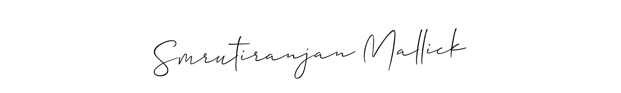 How to make Smrutiranjan Mallick signature? Allison_Script is a professional autograph style. Create handwritten signature for Smrutiranjan Mallick name. Smrutiranjan Mallick signature style 2 images and pictures png