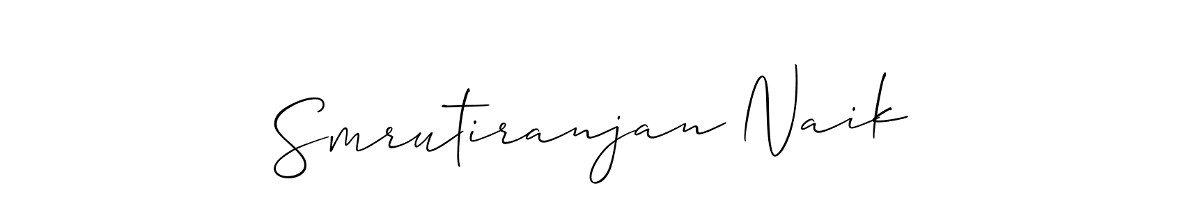 It looks lik you need a new signature style for name Smrutiranjan Naik. Design unique handwritten (Allison_Script) signature with our free signature maker in just a few clicks. Smrutiranjan Naik signature style 2 images and pictures png