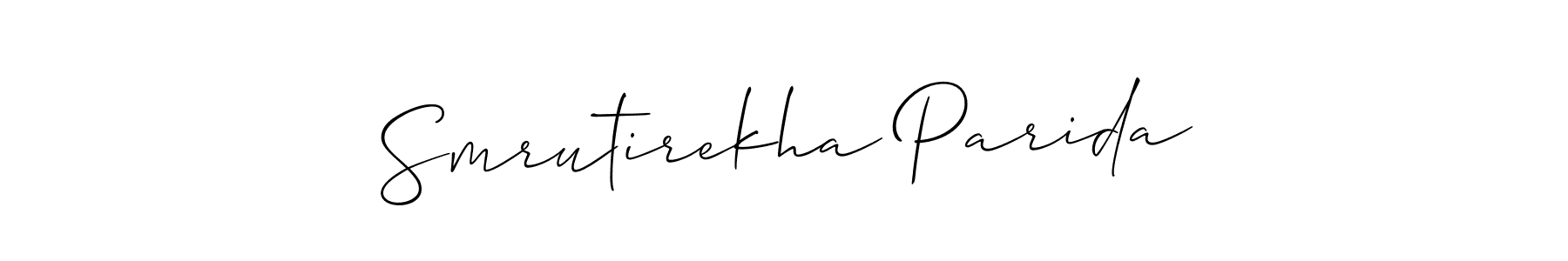 How to Draw Smrutirekha Parida signature style? Allison_Script is a latest design signature styles for name Smrutirekha Parida. Smrutirekha Parida signature style 2 images and pictures png