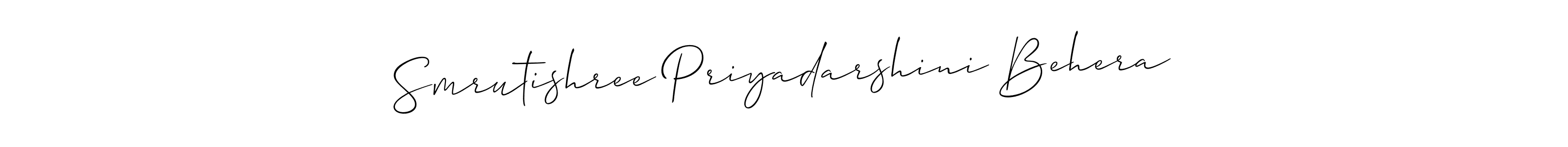 Make a beautiful signature design for name Smrutishree Priyadarshini Behera. Use this online signature maker to create a handwritten signature for free. Smrutishree Priyadarshini Behera signature style 2 images and pictures png