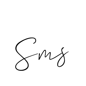 It looks lik you need a new signature style for name Sms. Design unique handwritten (Allison_Script) signature with our free signature maker in just a few clicks. Sms signature style 2 images and pictures png