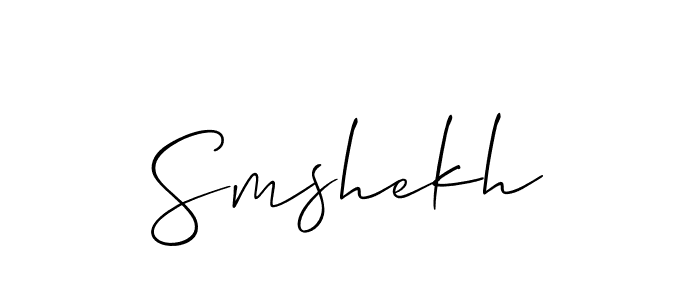 How to make Smshekh name signature. Use Allison_Script style for creating short signs online. This is the latest handwritten sign. Smshekh signature style 2 images and pictures png