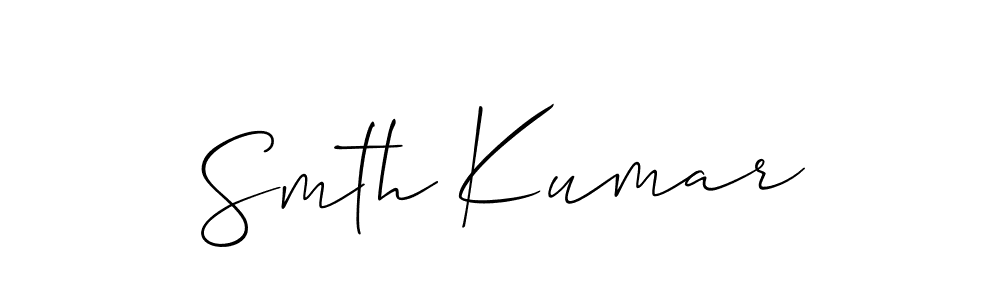 How to make Smth Kumar signature? Allison_Script is a professional autograph style. Create handwritten signature for Smth Kumar name. Smth Kumar signature style 2 images and pictures png