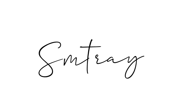 Smtray stylish signature style. Best Handwritten Sign (Allison_Script) for my name. Handwritten Signature Collection Ideas for my name Smtray. Smtray signature style 2 images and pictures png