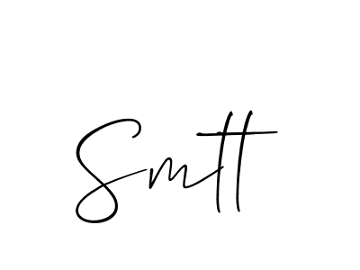 How to make Smtt name signature. Use Allison_Script style for creating short signs online. This is the latest handwritten sign. Smtt signature style 2 images and pictures png