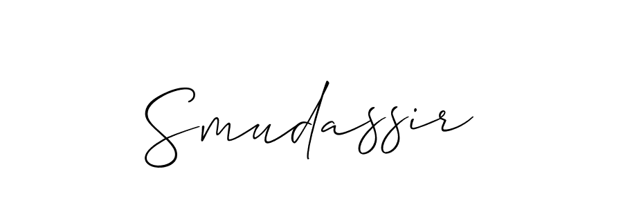 Once you've used our free online signature maker to create your best signature Allison_Script style, it's time to enjoy all of the benefits that Smudassir name signing documents. Smudassir signature style 2 images and pictures png