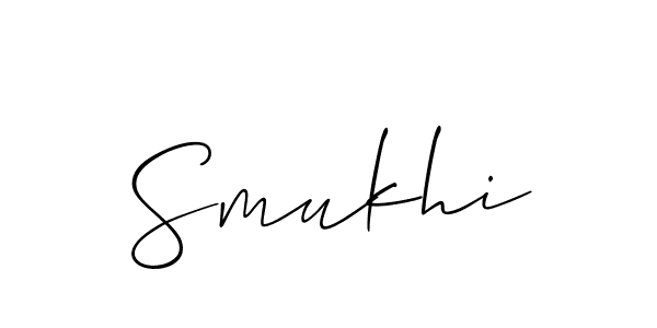 You should practise on your own different ways (Allison_Script) to write your name (Smukhi) in signature. don't let someone else do it for you. Smukhi signature style 2 images and pictures png