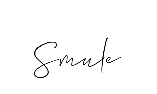 Use a signature maker to create a handwritten signature online. With this signature software, you can design (Allison_Script) your own signature for name Smule. Smule signature style 2 images and pictures png