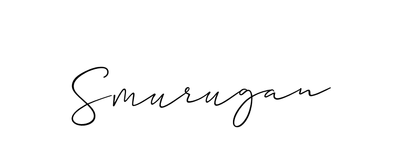 if you are searching for the best signature style for your name Smurugan. so please give up your signature search. here we have designed multiple signature styles  using Allison_Script. Smurugan signature style 2 images and pictures png
