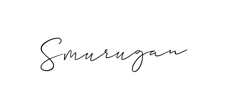 Also You can easily find your signature by using the search form. We will create Smurugan name handwritten signature images for you free of cost using Allison_Script sign style. Smurugan signature style 2 images and pictures png