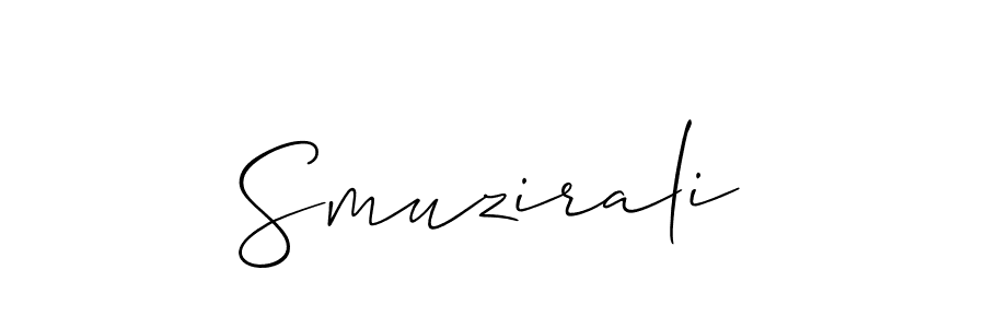 You should practise on your own different ways (Allison_Script) to write your name (Smuzirali) in signature. don't let someone else do it for you. Smuzirali signature style 2 images and pictures png