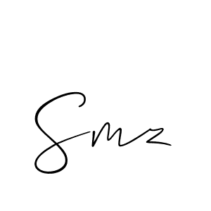 Also we have Smz name is the best signature style. Create professional handwritten signature collection using Allison_Script autograph style. Smz signature style 2 images and pictures png