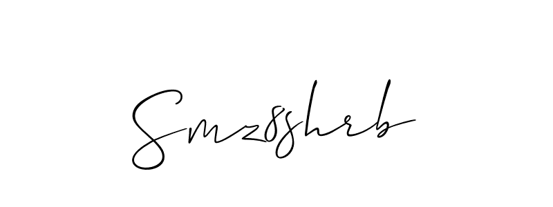 Once you've used our free online signature maker to create your best signature Allison_Script style, it's time to enjoy all of the benefits that Smz8shrb name signing documents. Smz8shrb signature style 2 images and pictures png