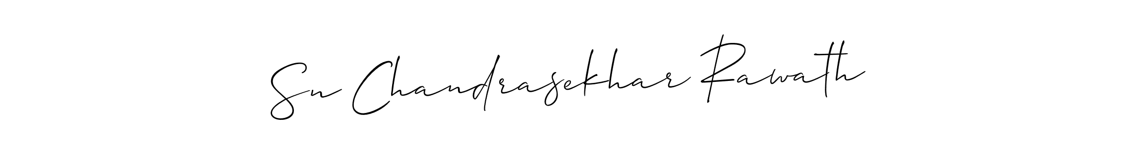 How to make Sn Chandrasekhar Rawath signature? Allison_Script is a professional autograph style. Create handwritten signature for Sn Chandrasekhar Rawath name. Sn Chandrasekhar Rawath signature style 2 images and pictures png