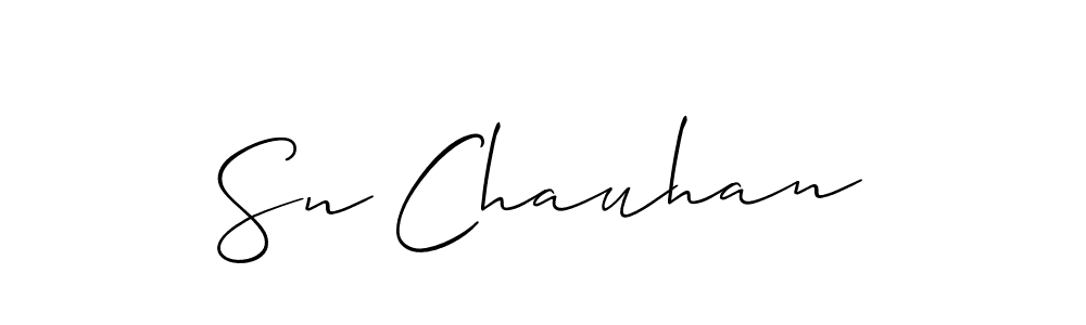 Make a short Sn Chauhan signature style. Manage your documents anywhere anytime using Allison_Script. Create and add eSignatures, submit forms, share and send files easily. Sn Chauhan signature style 2 images and pictures png