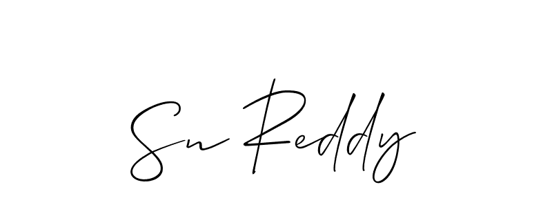 Also we have Sn Reddy name is the best signature style. Create professional handwritten signature collection using Allison_Script autograph style. Sn Reddy signature style 2 images and pictures png