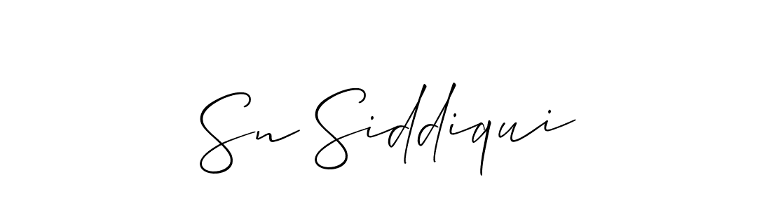 Once you've used our free online signature maker to create your best signature Allison_Script style, it's time to enjoy all of the benefits that Sn Siddiqui name signing documents. Sn Siddiqui signature style 2 images and pictures png
