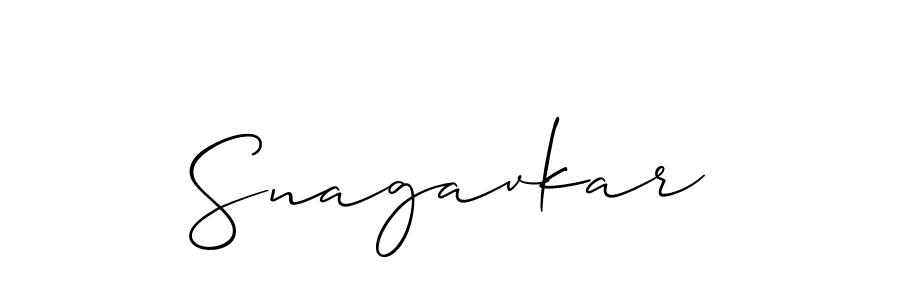 How to make Snagavkar signature? Allison_Script is a professional autograph style. Create handwritten signature for Snagavkar name. Snagavkar signature style 2 images and pictures png