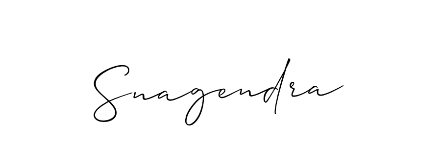 Also You can easily find your signature by using the search form. We will create Snagendra name handwritten signature images for you free of cost using Allison_Script sign style. Snagendra signature style 2 images and pictures png