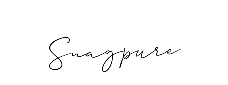 You should practise on your own different ways (Allison_Script) to write your name (Snagpure) in signature. don't let someone else do it for you. Snagpure signature style 2 images and pictures png